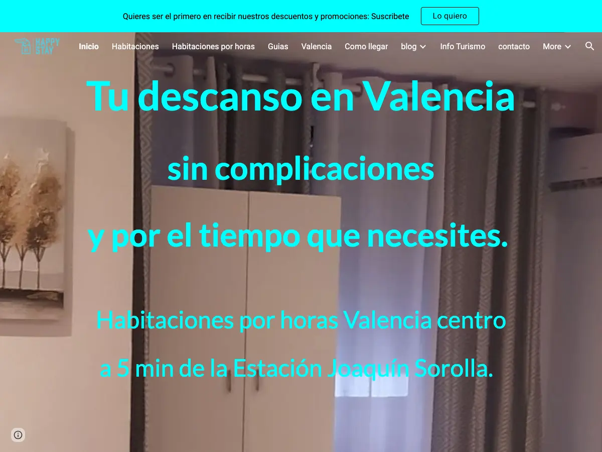 Hostal Happystay's website
