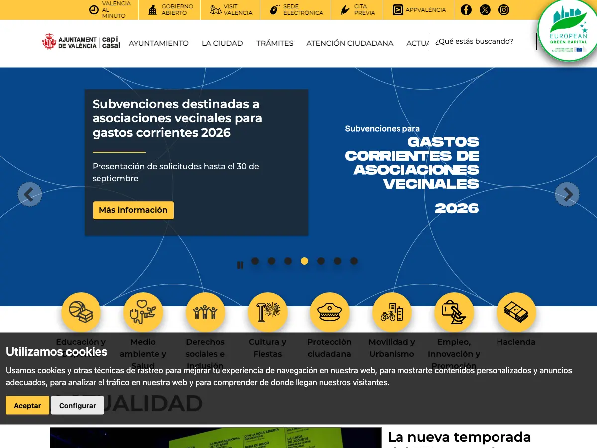 Biblioteca Municipal Azorín's website