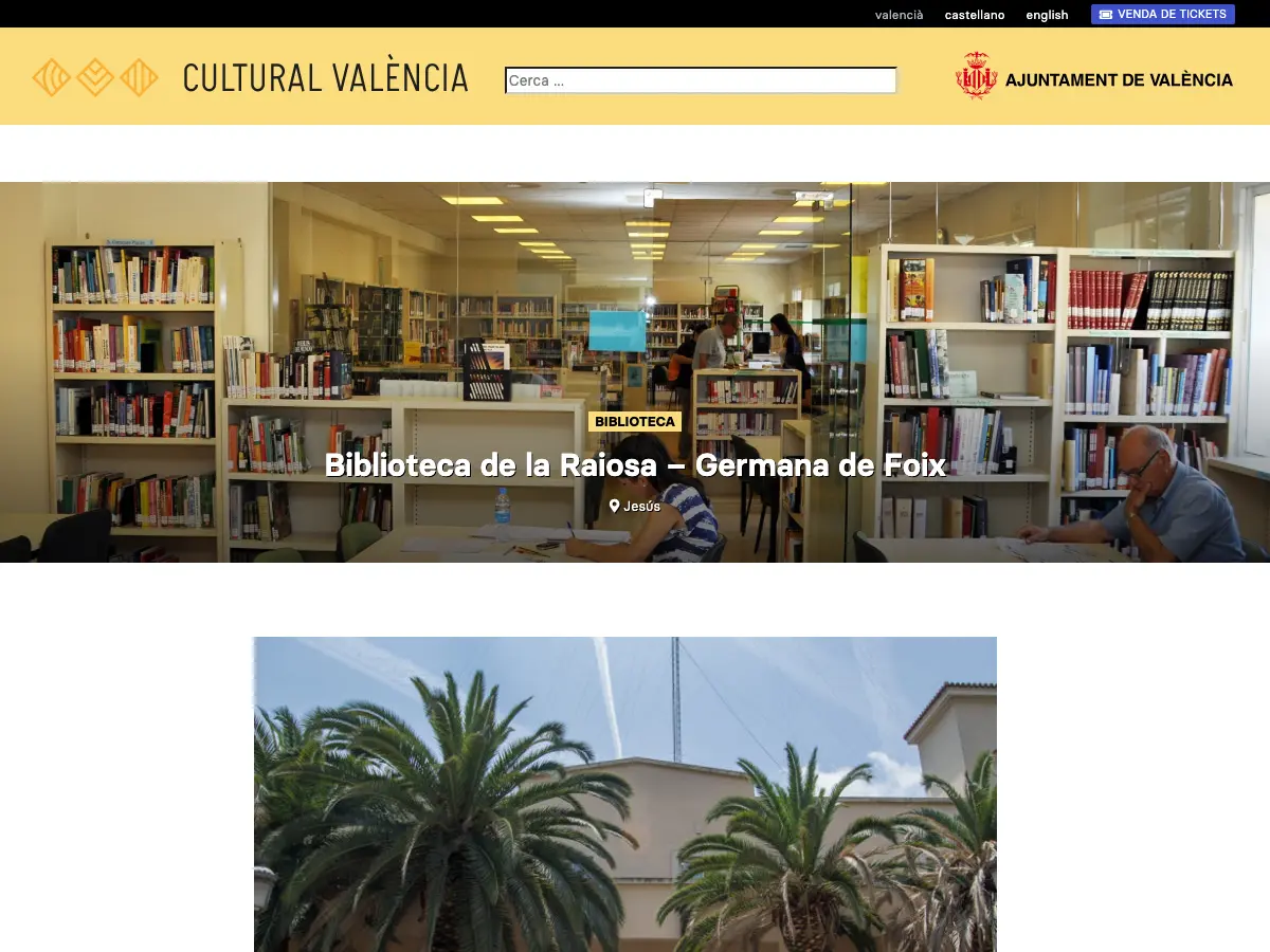 Biblioteca Municipal Germana de Foix's website