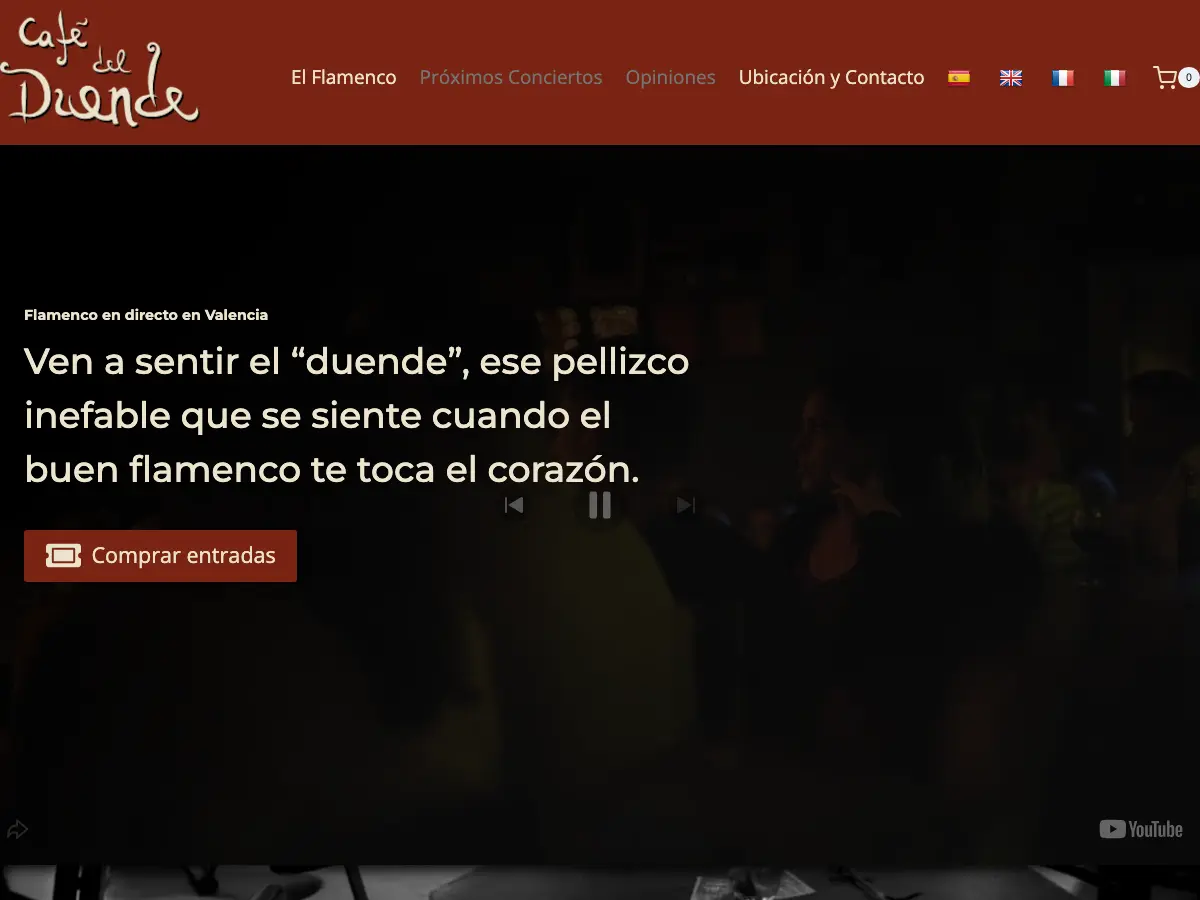 Cafe del Duende's website