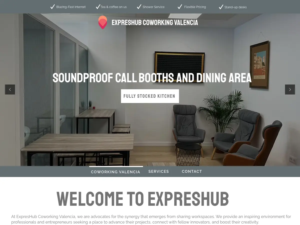expres hub's website