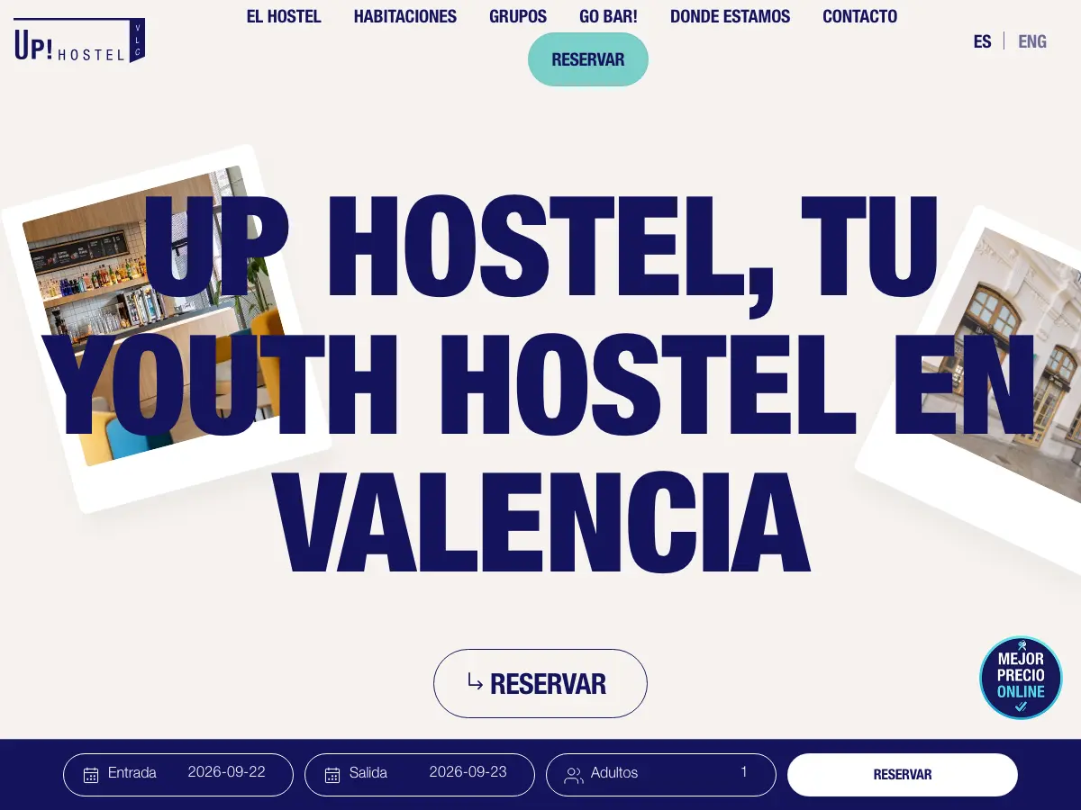 UP Hostel's website