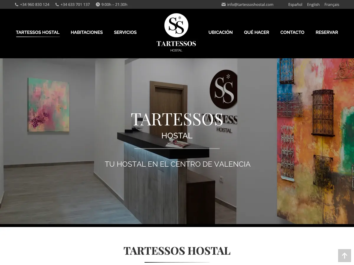 Hostal Tartessos's website