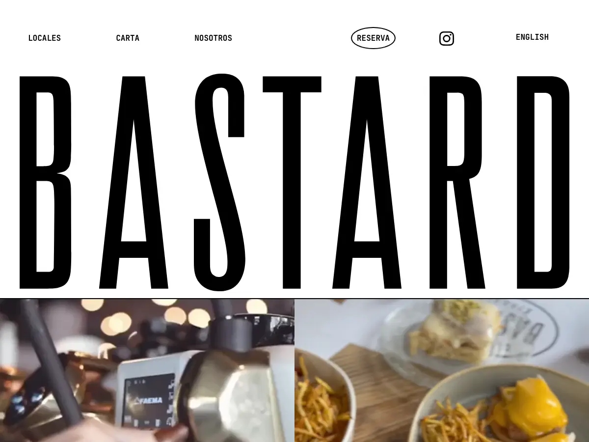 Coffee & Bastard Kitchen's website