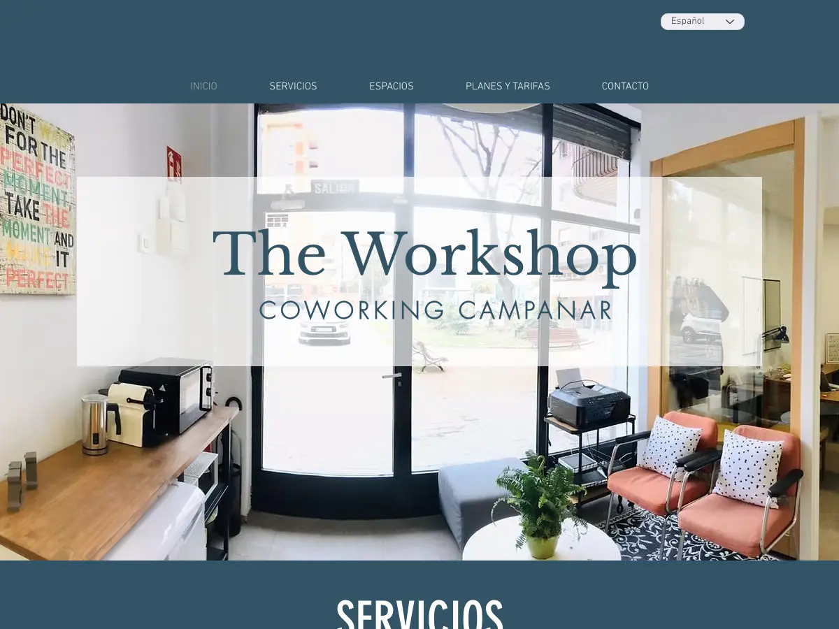 The Workshop. Coworking Campanar.'s website