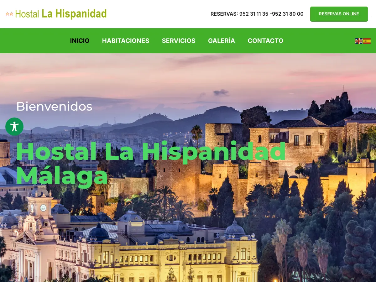 Hostal La Hispanidad's website