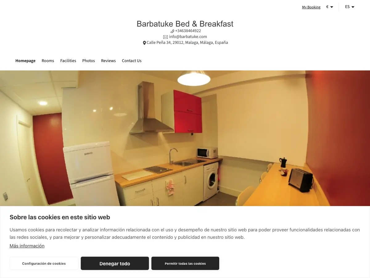 Barbatuke Hostels's website