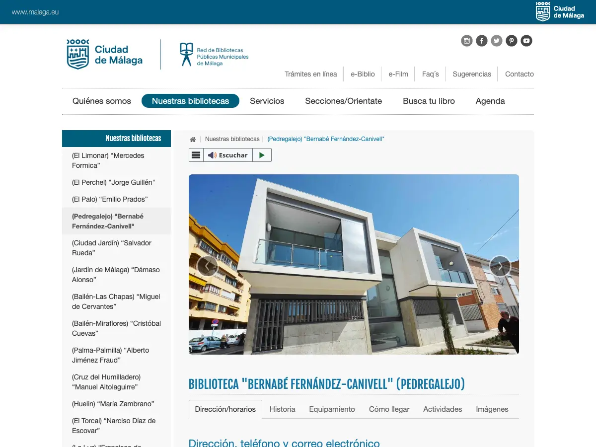 Bernabe Fernandez-Canivell Library's website
