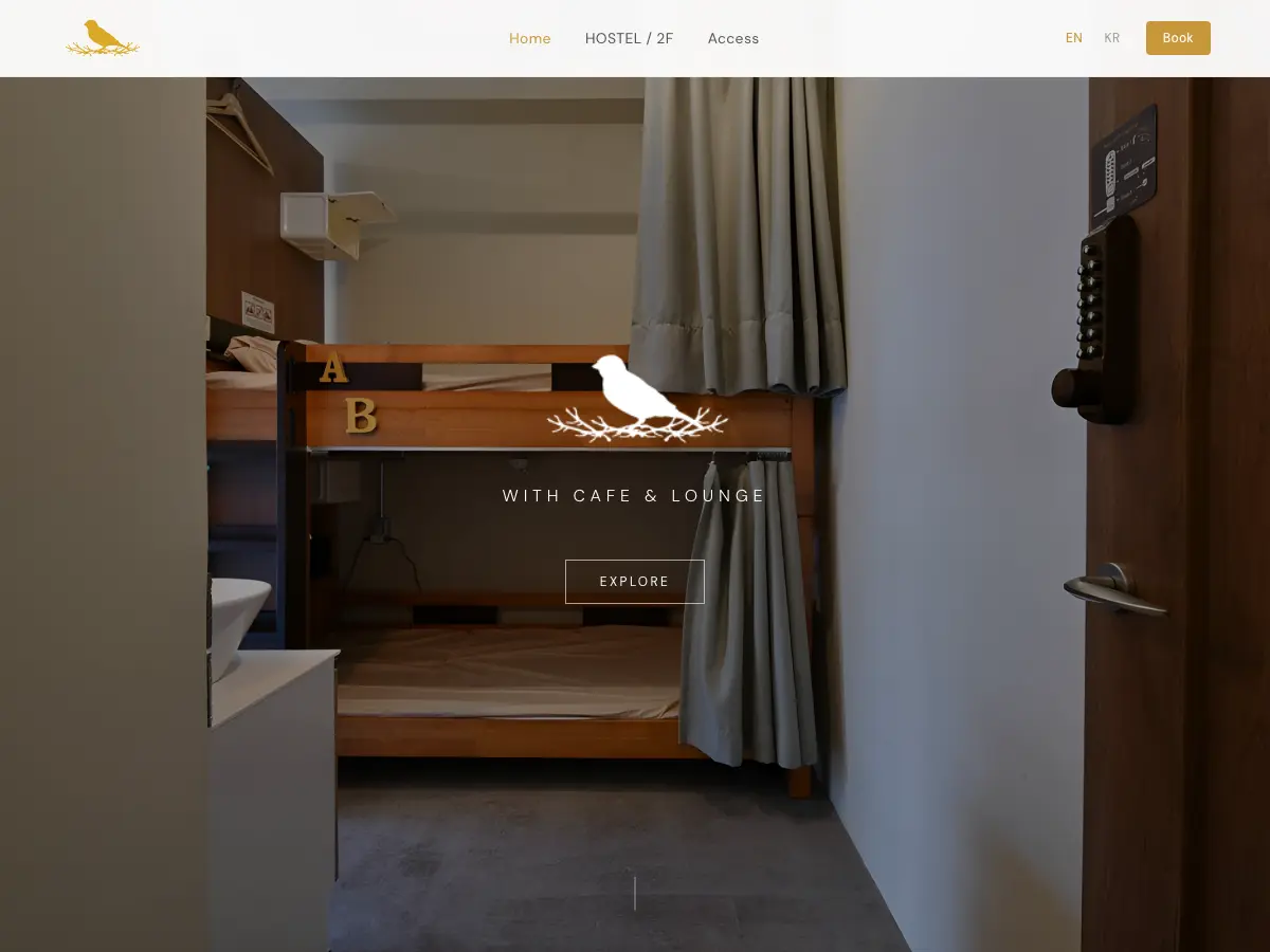 Hostel Jin's website