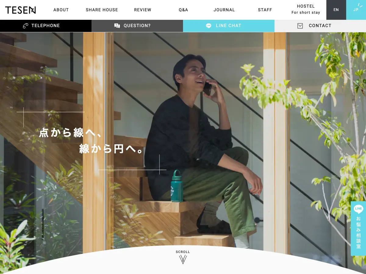 Share House & Hostel's website