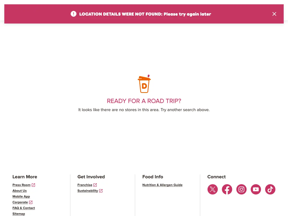 Dunkin''s website