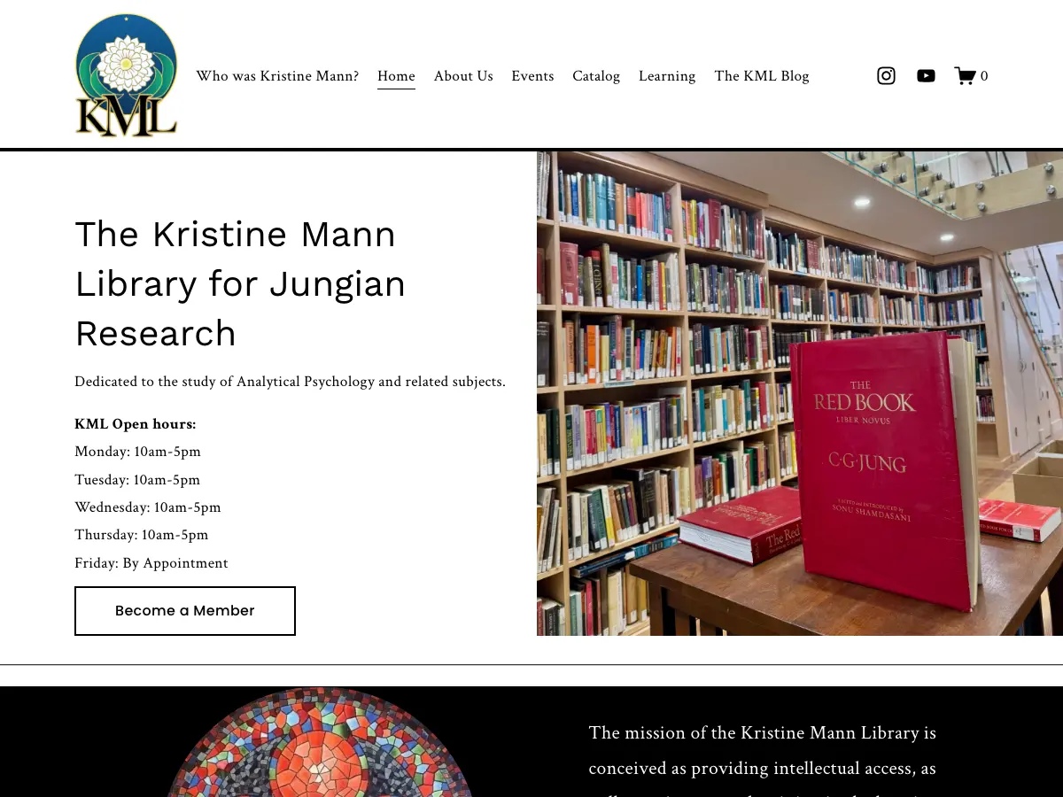 Kristine Mann Library's website