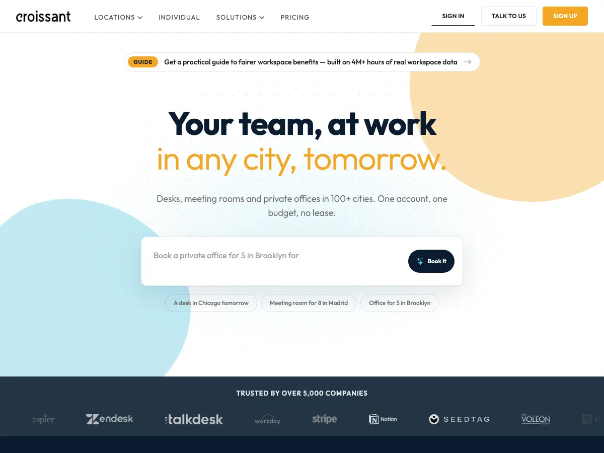 Croissant's website