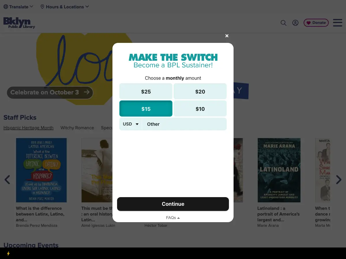 Brooklyn Public Library - Ryder Branch's website