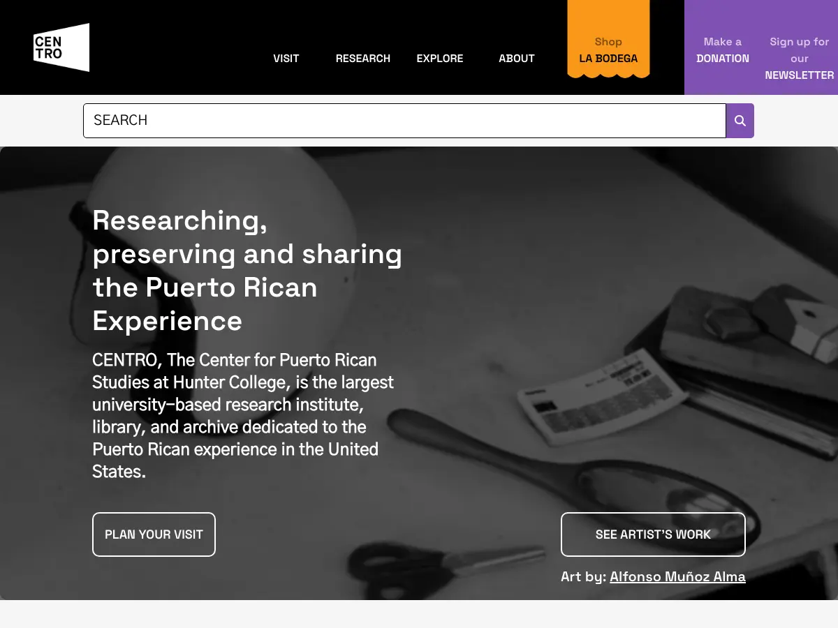 Center for Puerto Rican Studies - Library & Archives's website