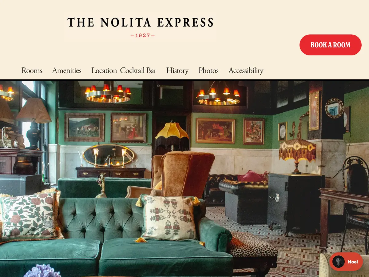 The Nolita Express Hostel's website