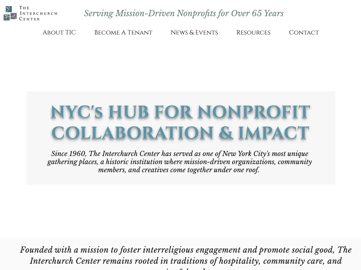 Interchurch Ecumenical Library's website