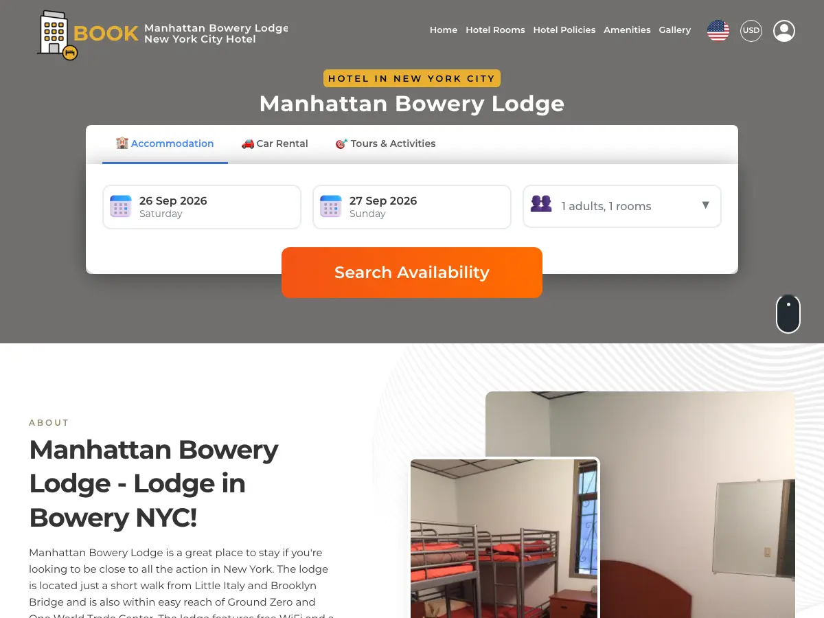 Manhattan Bowery Lodge's website