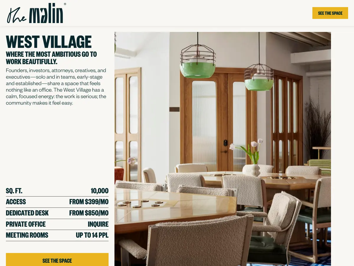 The Malin West Village's website