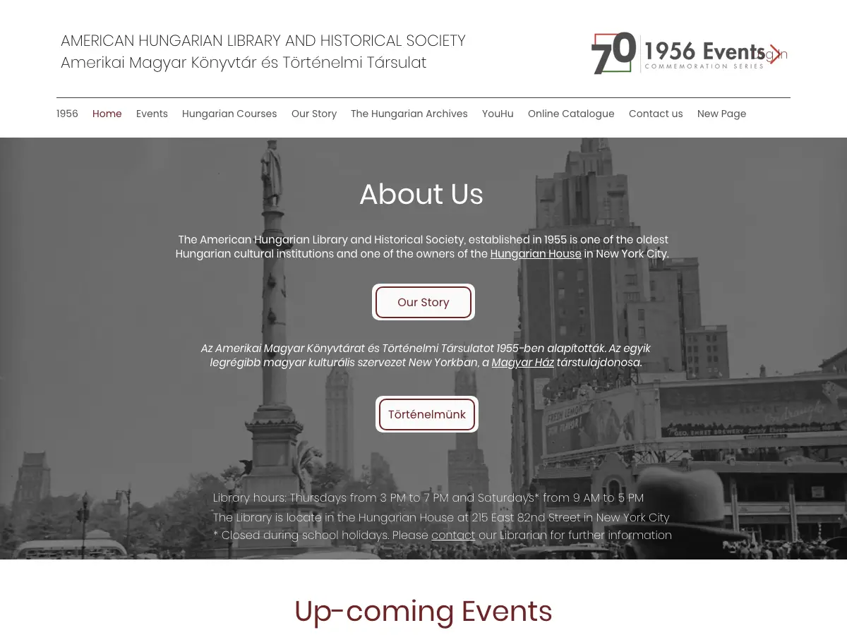American Hungarian Library's website
