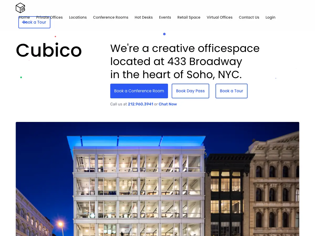Cubico Offices's website