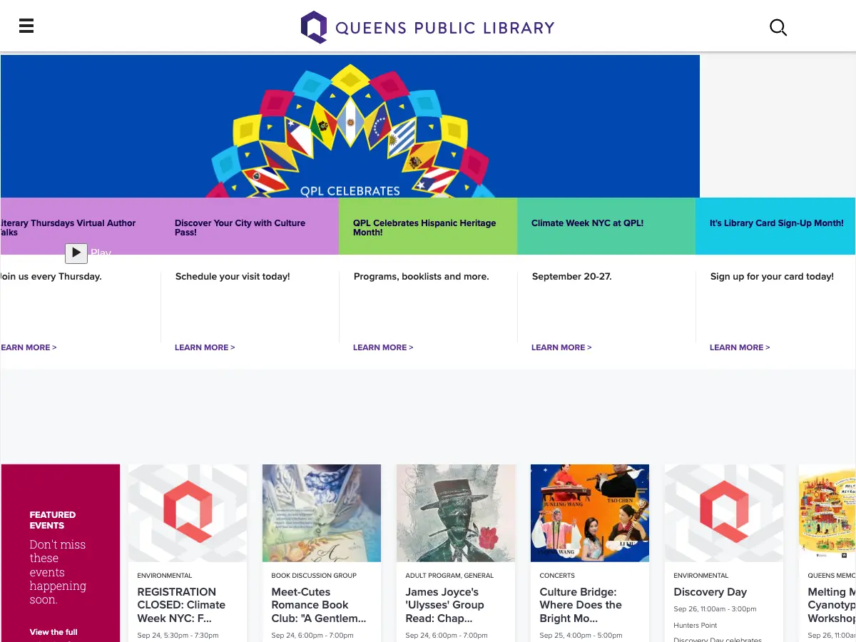 Queens Public Library at Ridgewood's website