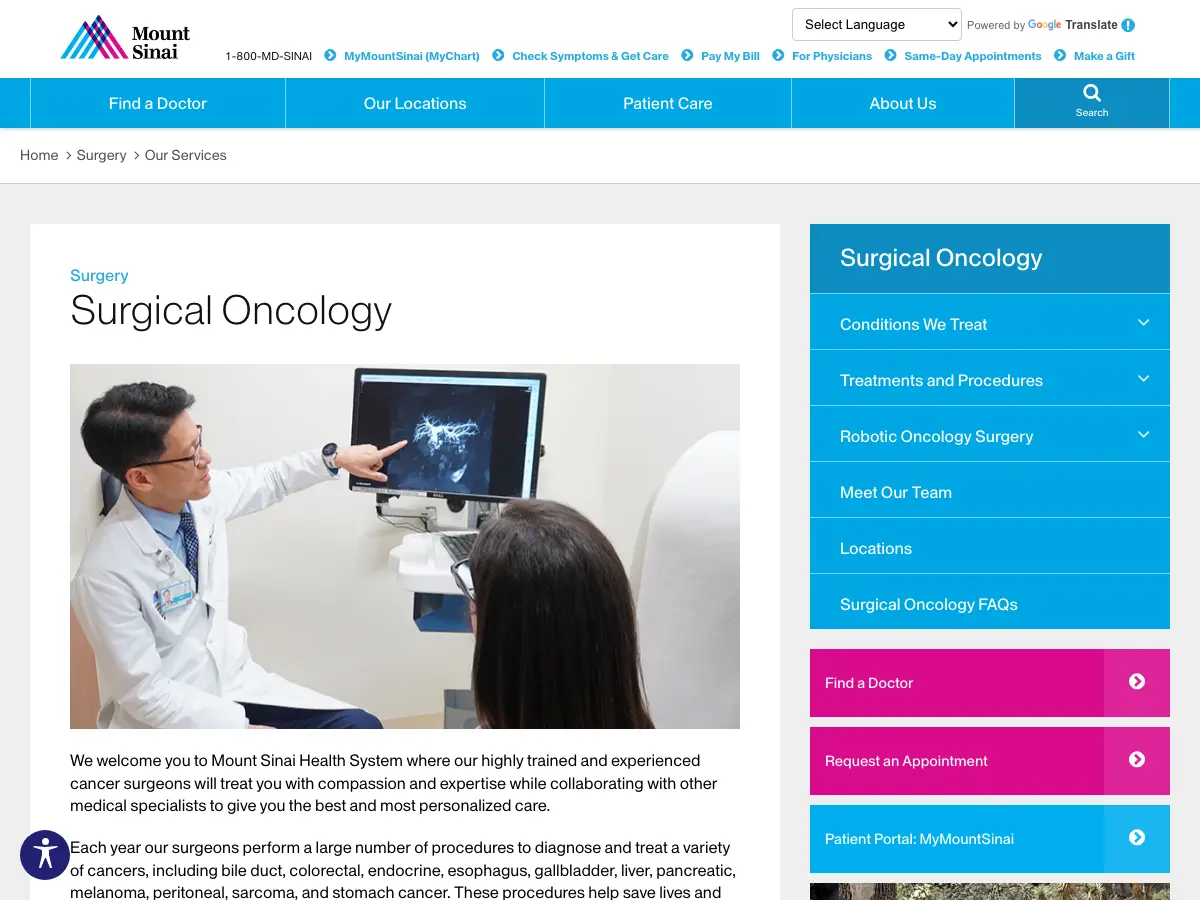 Leon Ginzberg Surgical Library - Beth Israel Medical Center's website