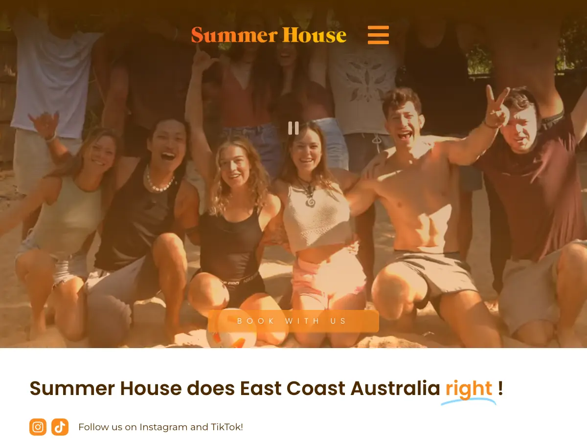 Summer House Backpackers's website