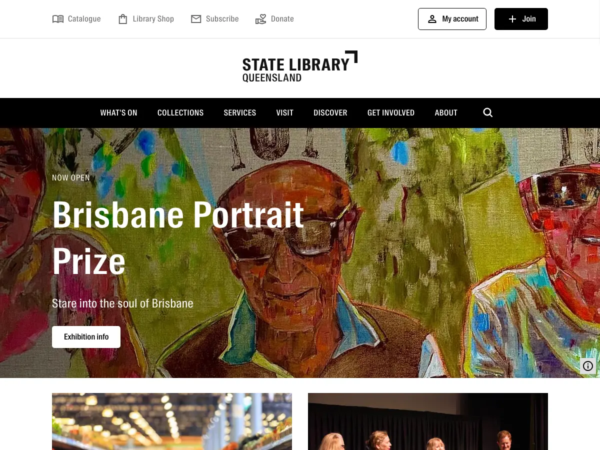 State Library of Queensland's website
