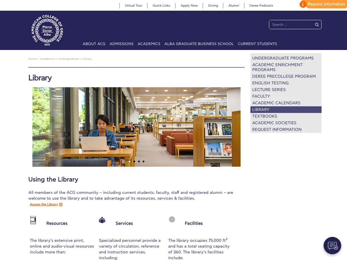 John S. Bailey Library's website