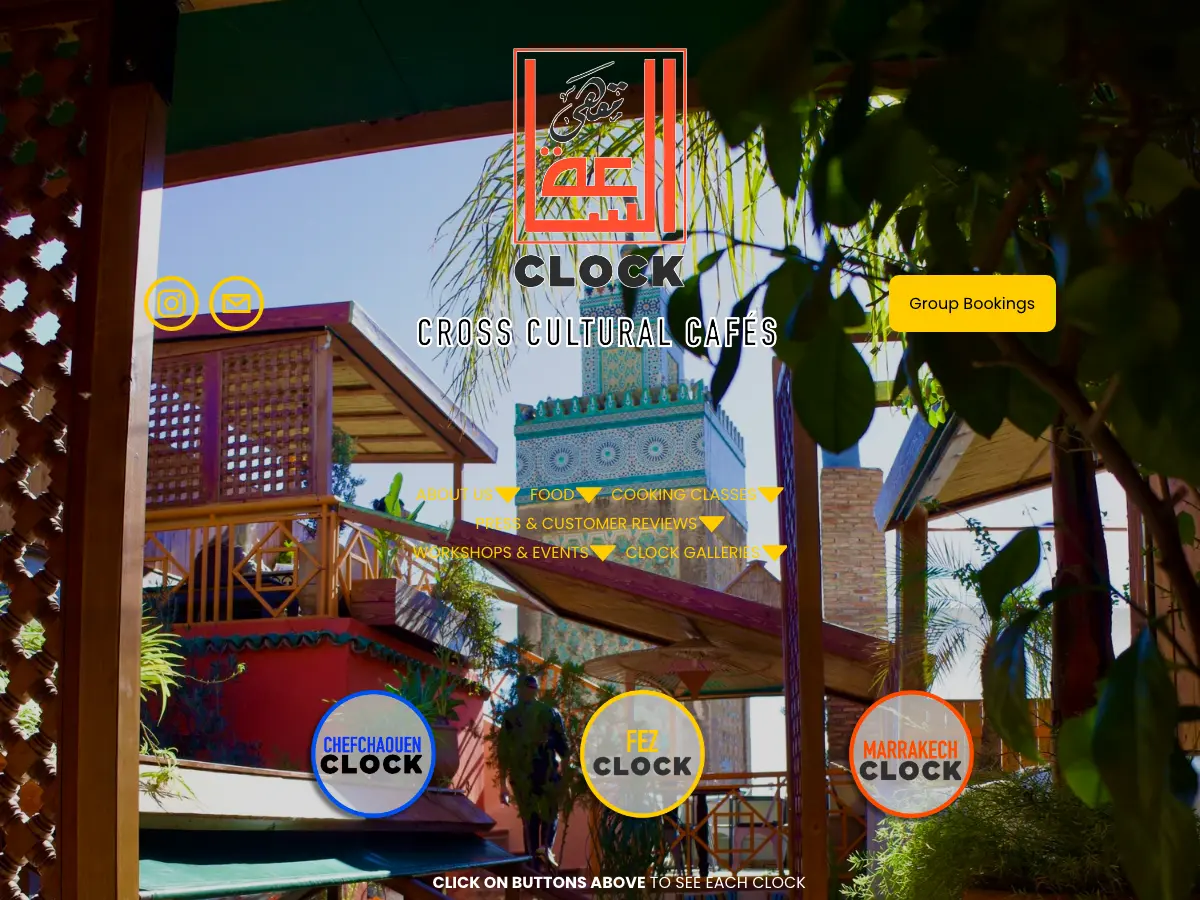 Café Clock's website