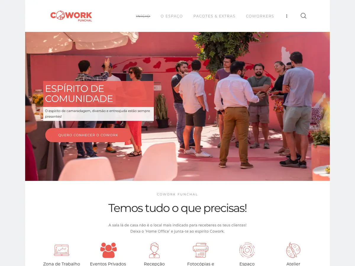 Cowork Funchal's website