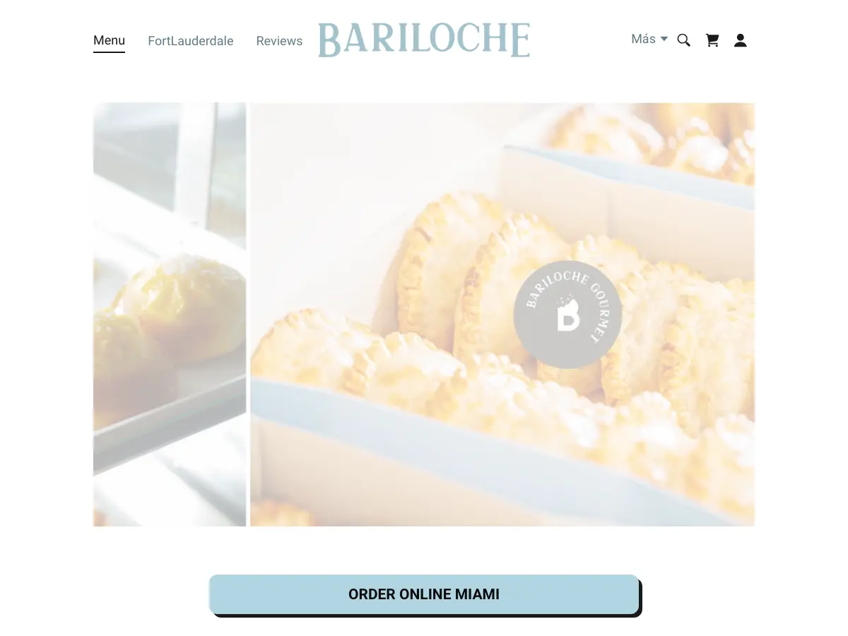 Bariloche Gourmet's website