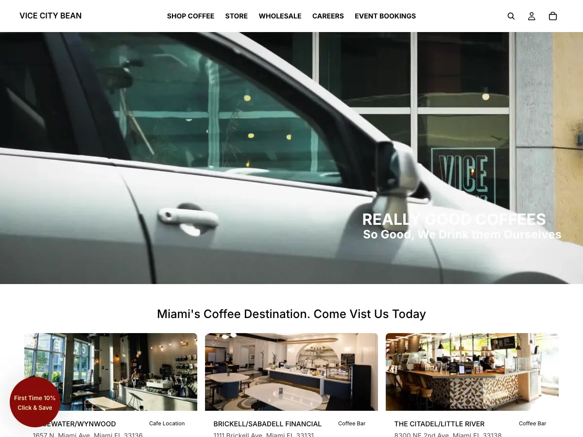 Vice City Bean's website