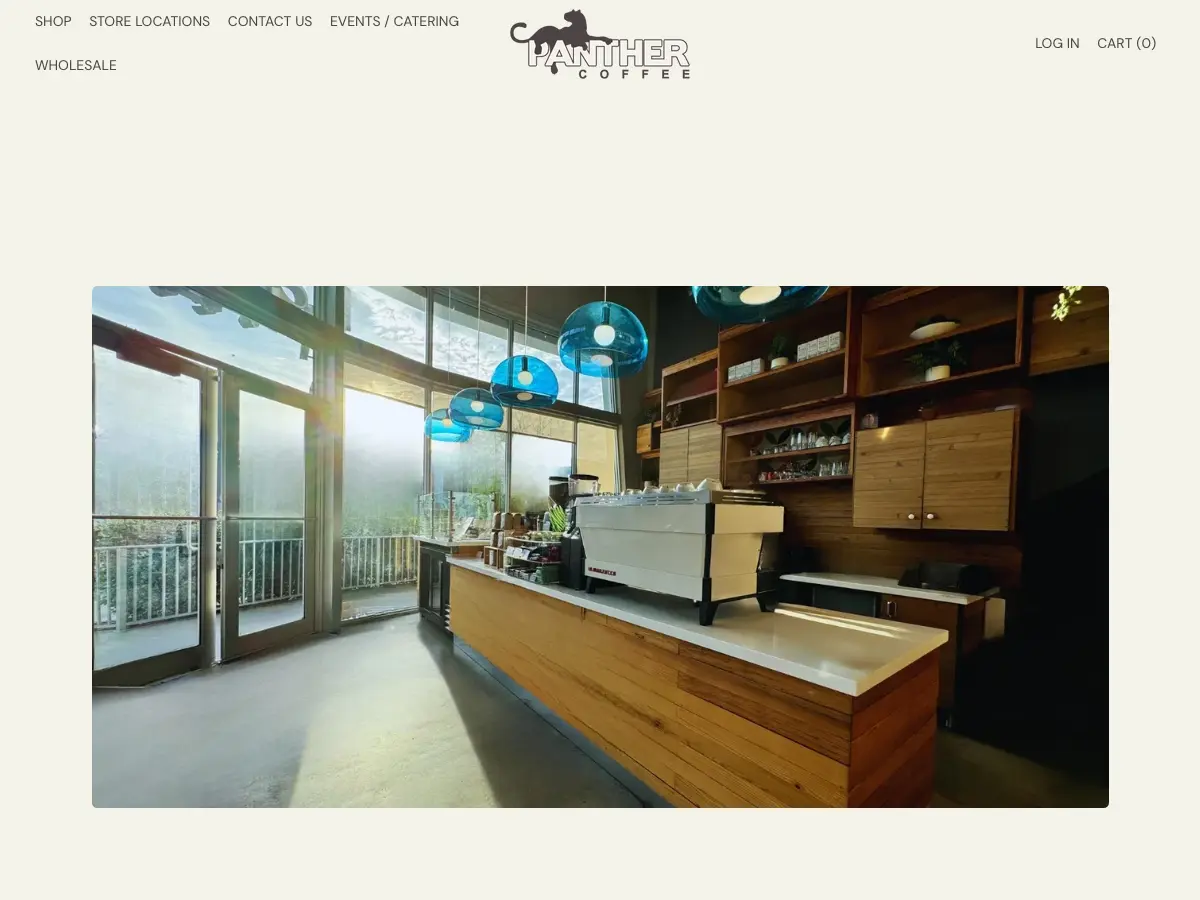 Panther Coffee's website