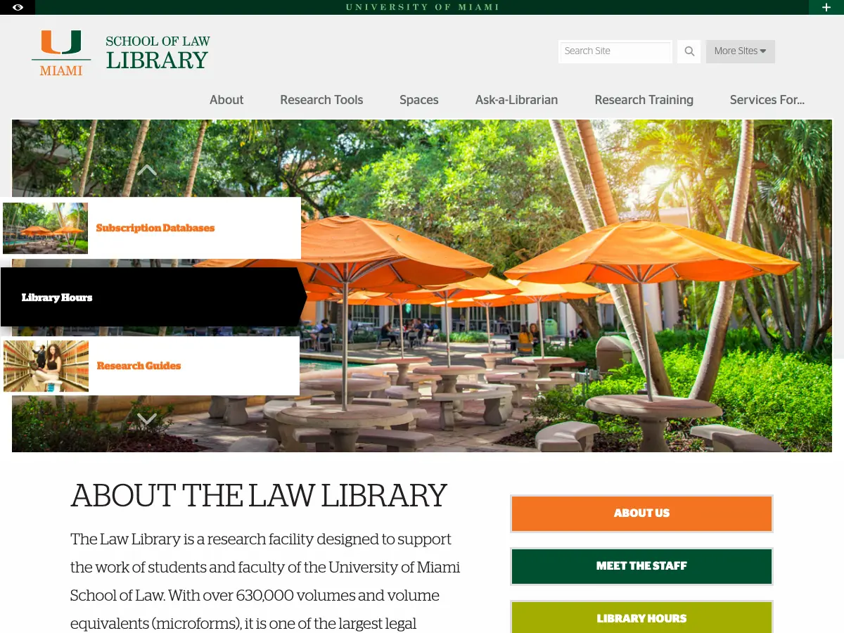 Law Library's website