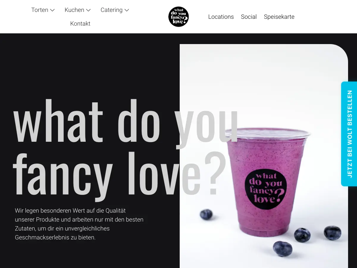What do you fancy love?'s website