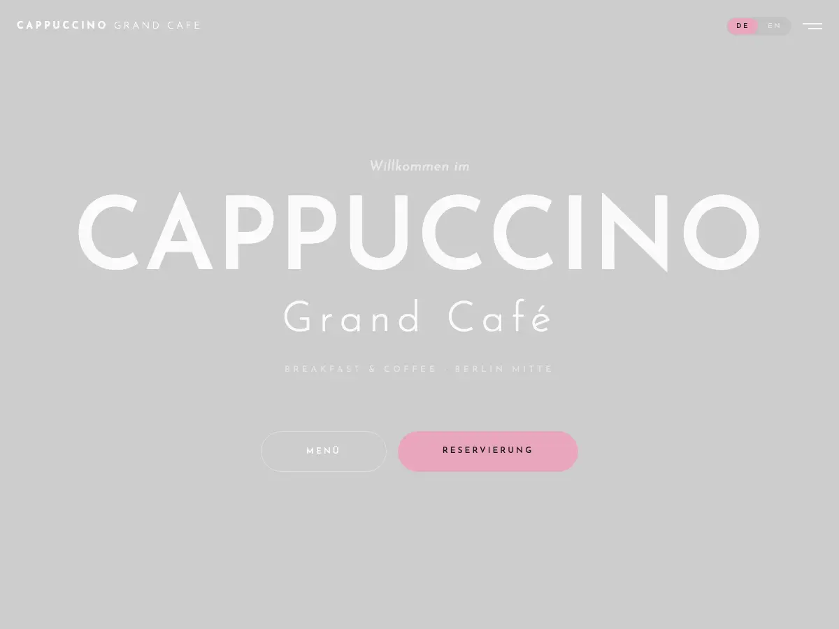 Cappuccino Grand Cafe's website