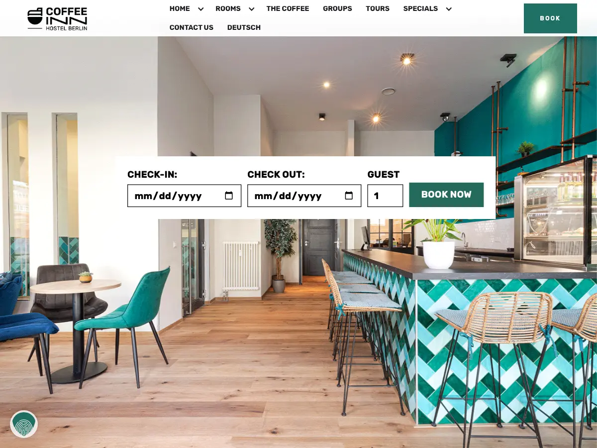 COFFEE INN Hostel Berlin's website