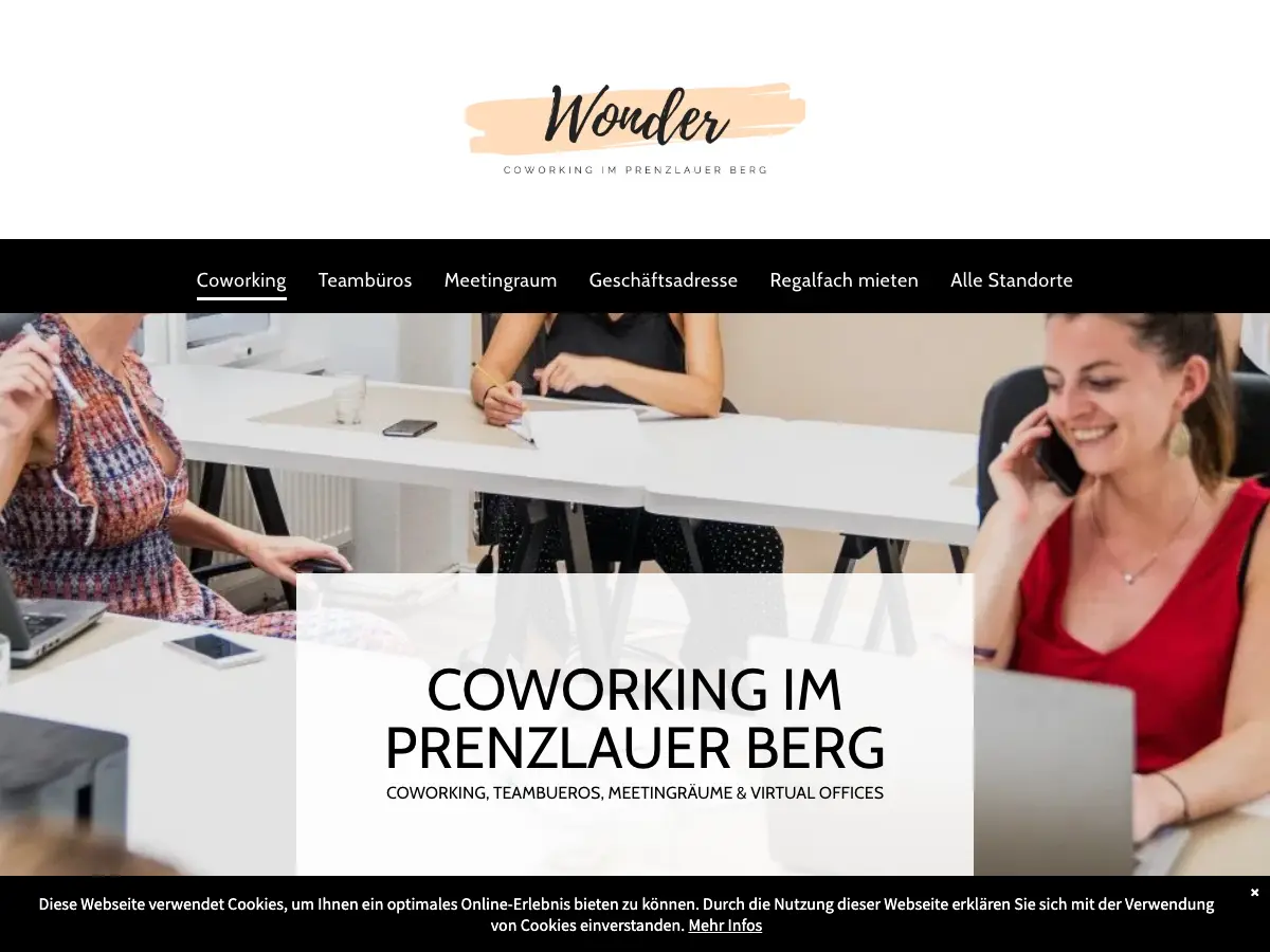Wonder's website
