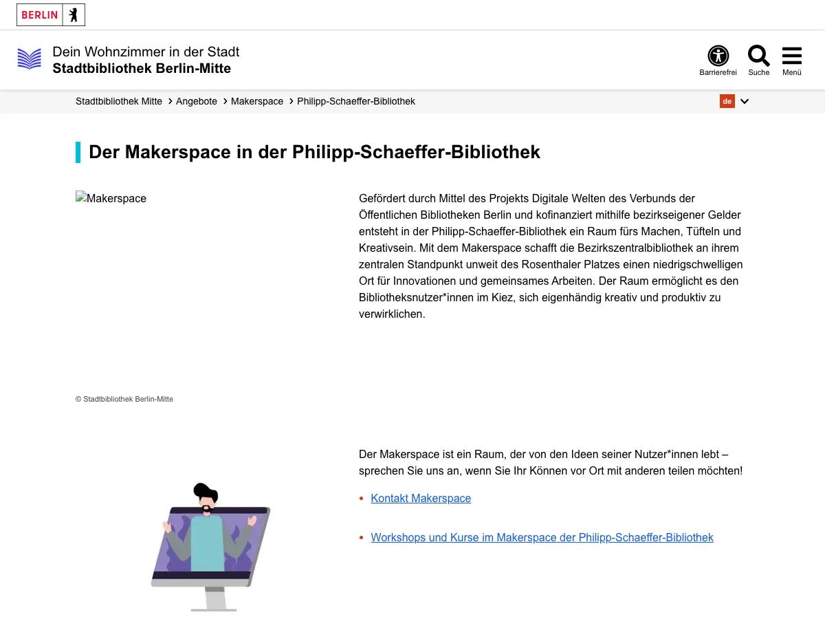Makerspace's website