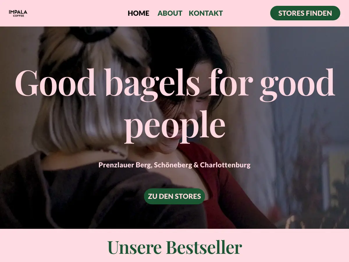 Impala Coffee's website