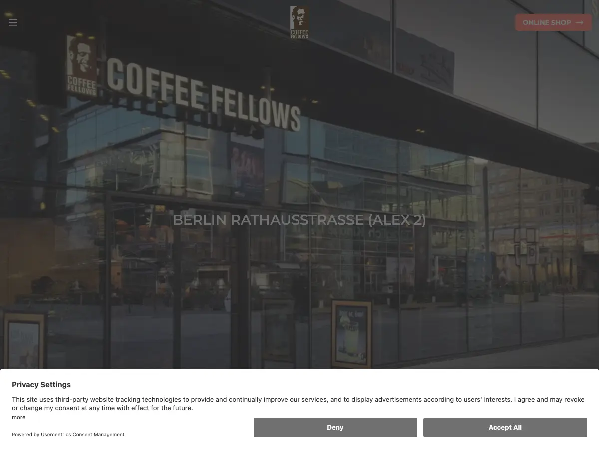 Coffee Fellows's website