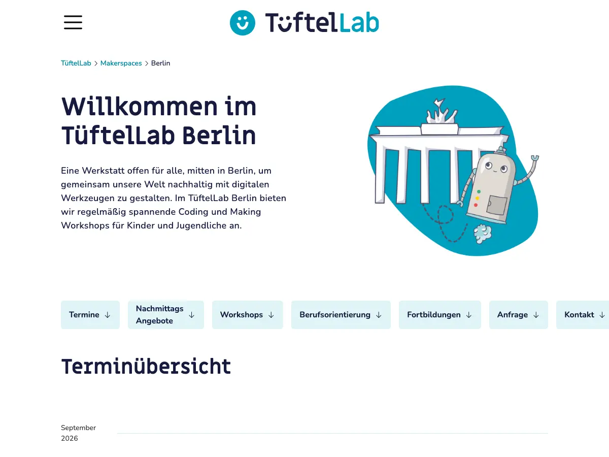 TüftelLab Berlin's website
