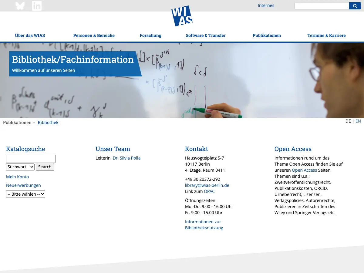 r Angewandte Analysis und Stochastik im Forschungsverbund Berlin e.V.'s website