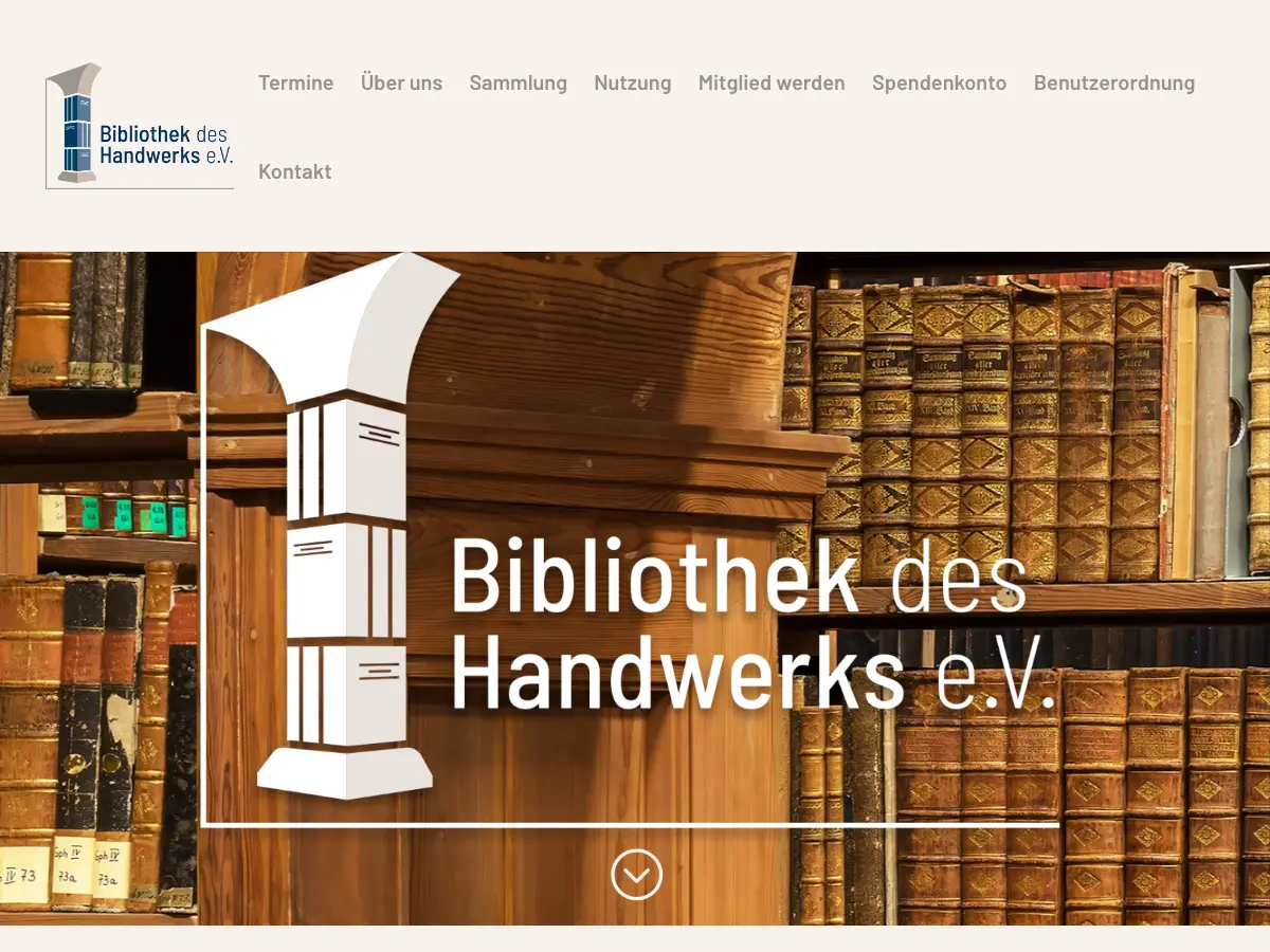 Bibliothek des Handwerks's website