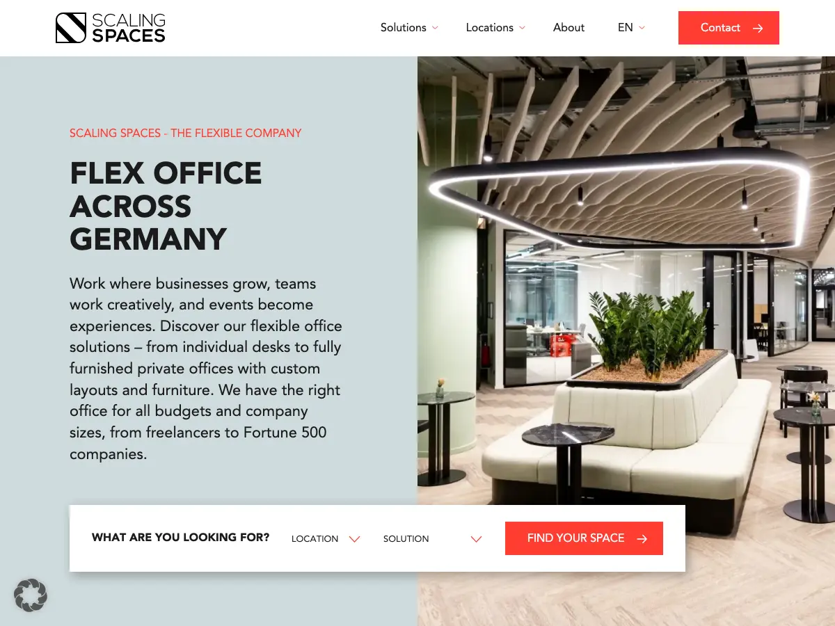 Scaling Spaces Berlin's website