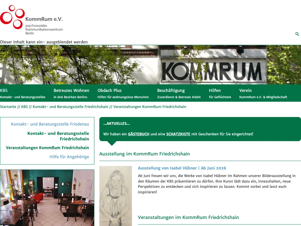 KommRum Repair Café's website
