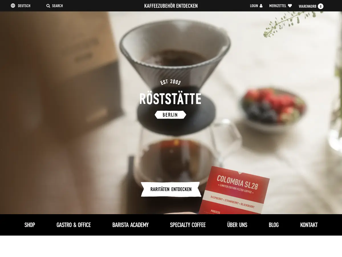 Röststätte's website