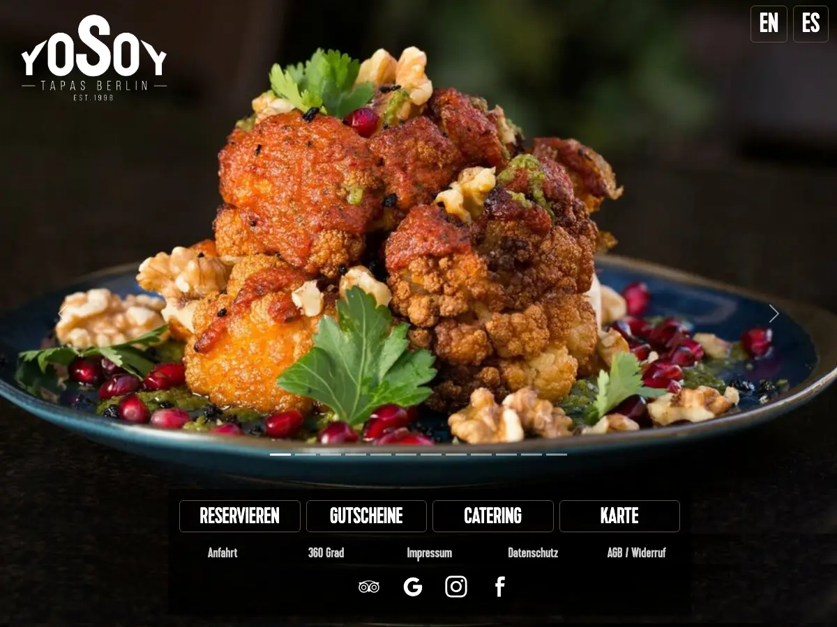 YOSOY TAPAS BERLIN's website